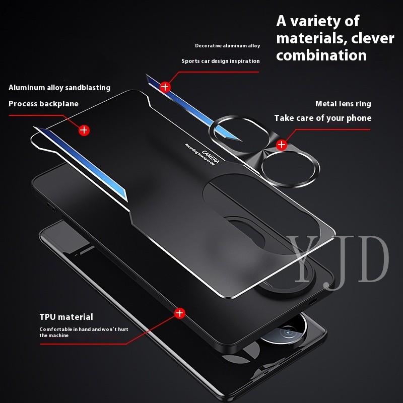Ốp Lưng Cho Vivo V40 Pro Hợp Kim Nhôm Kim Loại Bao Gồm Tất Cả Vỏ Điện Thoại Chống Sốc