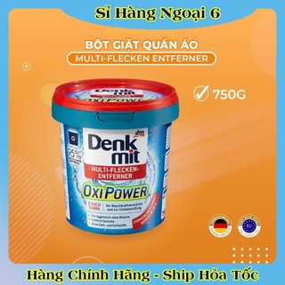 Bột giặt tẩy trắng quần áo Denkmit Oxi Power 750gr tẩy mạnh vết ố bẩn cứng đầu