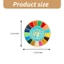 BTF Men Mục tiêu phát triển bền vững Pin Liên Hợp Quốc SDGs Trâm Phụ kiện 17 màu Trâm cài Unisex Huy hiệu trang sức