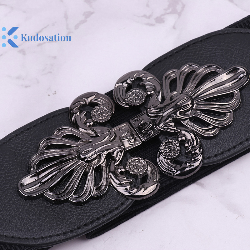 Kudosation Vintage Co Giãn Rộng Thắt Lưng Đầm Áo Sơ Mi Trang Trí Nữ Corset