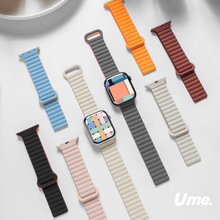 Dây đeo từ tính Dây đeo silicon cho Apple Watch Ultra 2 49mm 41mm 45mm 42mm 44mm 38mm 40mm iWatch Series 9 8 7 6 SE 5 4