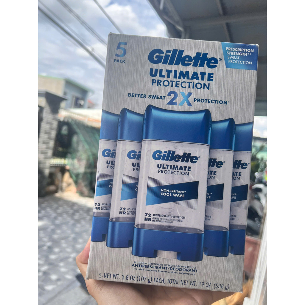 Lăn Khử Mùi Gillette Ultimate Protection Cool Wave 72h 107g, Lăn Nách ...