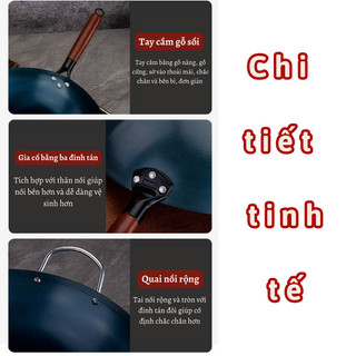 Chảo Thép Tôi Bunnies Chống Dính Chuyên Dùng Nhà Hàng,  Chống Mài Mòn, Chống Dính Hiệu Quả, Dẫn Nhiệt Tốt