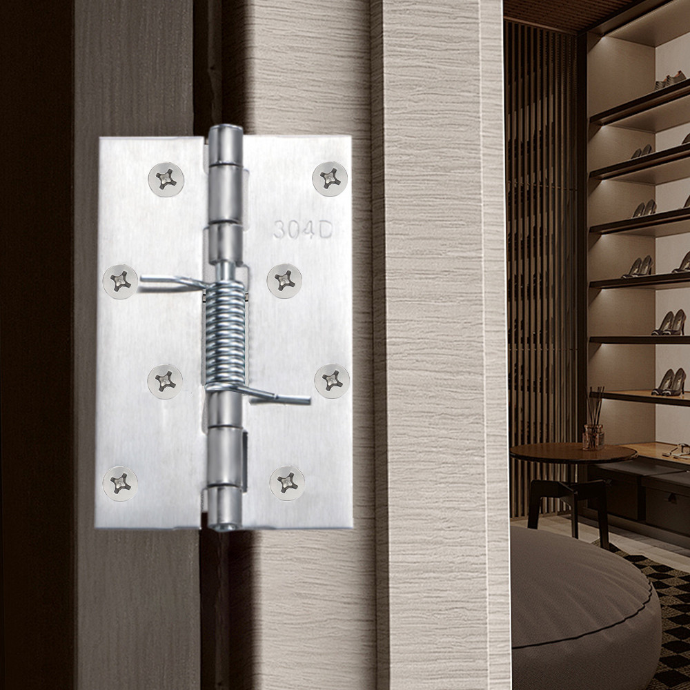 Bản lề lò xo tự đóng 2 / 3 / 4 Inch - 1 / 3 / 5 Bộ bản lề cửa sổ bằng thép không gỉ có vít - Phụ kiện phần cứng nội thất cho hộp đựng đồ trang sức - Bản lề tủ phục hồi tự động