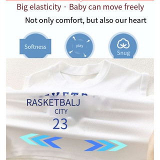 (6m-12Y) Bộ áo đơn thể thao khô nhanh Bóng rổ 2 chiếc Áo Vest bóng rổ không tay cho trẻ em Bull City Số 23 Áo thể thao