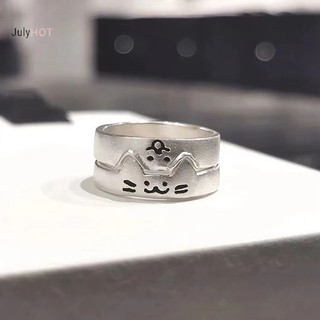 Julyhot Thời Trang Có Thể Điều Chỉnh Mở Túi Cho Chó Đôi Nhẫn Cho Nữ Đa Năng Dễ Thương Xếp Chồng Đeo Nhẫn Phụ Kiện Trang Sức Quà Tặng Massivedeals
