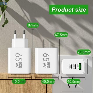 DTA 65W USB Type-C PD Sạc Điện Thoại Dành Cho Huawei Đa Năng Máy Tính Bảng Pad Du Lịch Power Adapter PO
