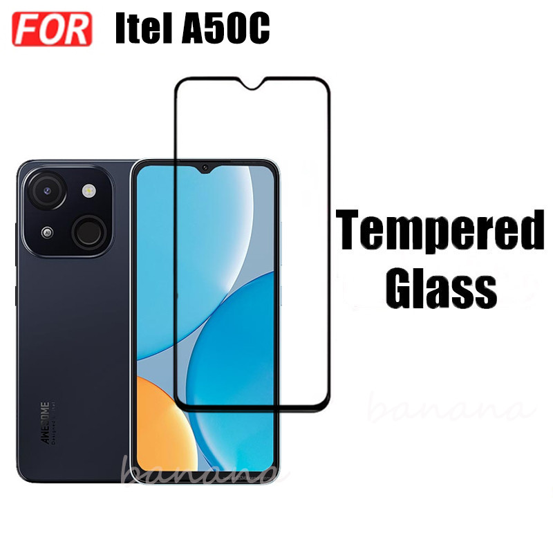 Ốp điện thoại di động chống rơi 3 TRONG 1 Itel A50C cho phim kính cường lực Itel A50 A70 + phim ống kính