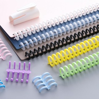 Thanh còng nhựa sổ màu Sổ , còng đóng ruột sổ làm binder refill ALINE