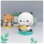 YRBWD Bubu Dudu Gấu Đồ Chơi Mô Hình, Kawaii Lắc Đầu Gấu Trúc Hình, Bubu Dudu PVC Sưu Tập Tự Động Điều Khiển Trung Tâm Trang Trí Xe Ô Tô Nhà