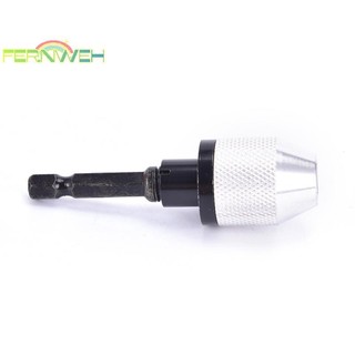 [Fernweh] 1 / 4 "Hex Shank Keyless Drill Chuck Bộ chuyển đổi trình điều khiển Bit thay đổi nhanh [MỚI]