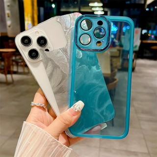 VIVO V20 V21E V2061 Y73 V2059 V2146 V2212 V2168 Được trang bị màng ống kính, miếng dán lông vũ đầy màu sắc, bột lấp lánh gradient, vỏ điện thoại mềm trong suốt