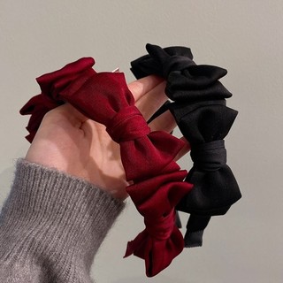 Phụ kiện tóc Giáng sinh kiểu Pháp nơ đỏ