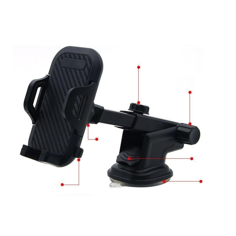 Giá đỡ kẹp điện thoại ô tô vân carbon xoay 360 độ gắn taplo ô tô loại cao cấp Phụ Tùng