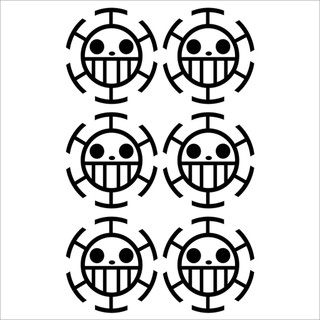 Miếng dán hình xăm One Piece Luffy Shichibukai Dorafalgar. 4