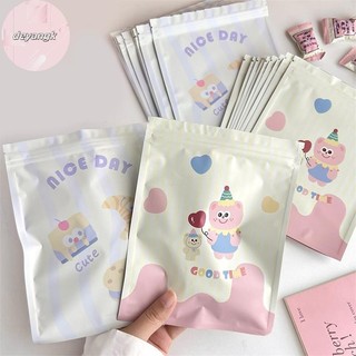 Deyangk 10 Cái Hoạt Hình Dễ Thương Tự Niêm Phong Túi Đóng Gói Sáng Tạo Snack Kẹo Bánh Quy Túi Bảo Quản Quà Tặng Trang Trí Bao Bì Túi VN