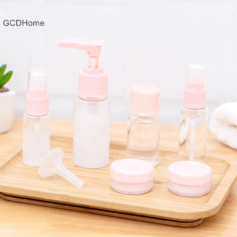 Gcdhome 7 / 11 Chiếc Bộ Chai Du Lịch Có Túi Bảo Quản Du Lịch Kích Thước Trống Kem Lỏng Lotion Hộp Đựng Mịn Xịt Bóp Ống HOT