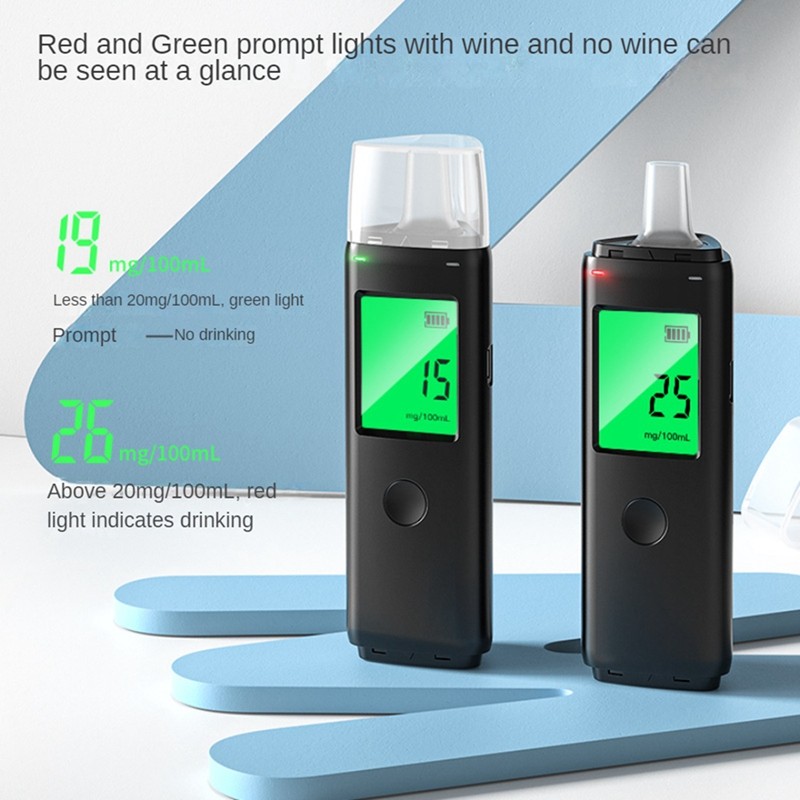 1 Bộ Máy Kiểm Tra Rượu Breathalyzer Có Thể Sạc Lại Máy Kiểm Tra Hơi Thở Di Động Phù Hợp Cho Cá Nhân Và Gia Đình Say Lái Xe Insufflation Tester