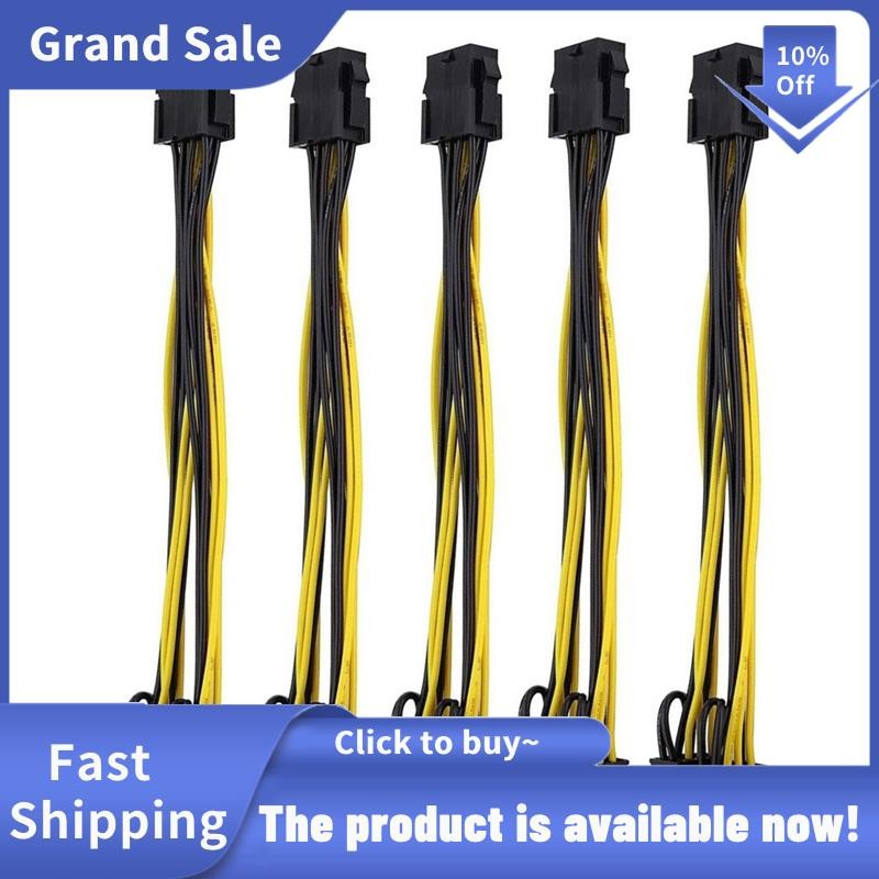 5 Chiếc 30cm GPU 8Pin Đến 2X8Pin (6 + 2) Card Đồ Họa Cho Thợ Mỏ Đôi PCI ...