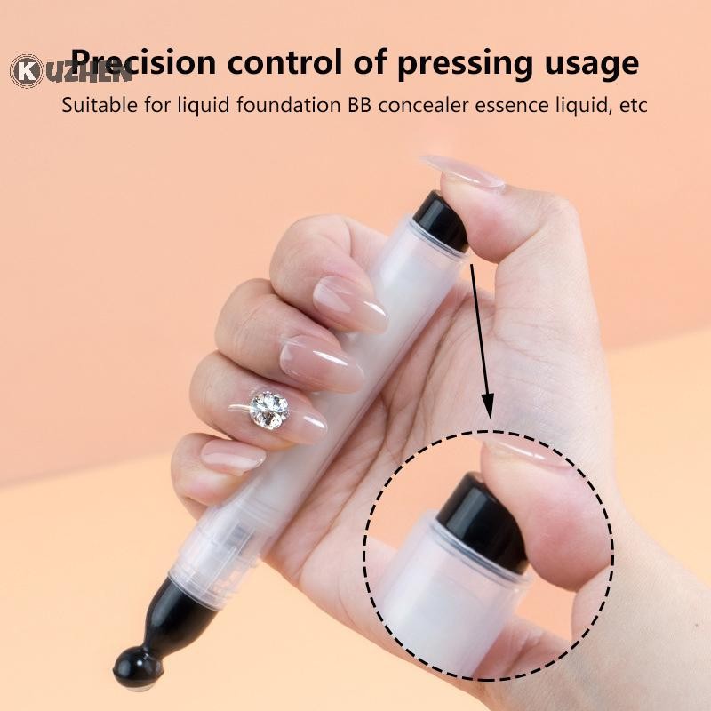 Kuzhen 7ml Đáy ép Rotag Bút chân không Du lịch Chai rỗng Bàn chải tái sử dụng / Silicone / Bút chân không đầu bóng cho nền lỏng HOT