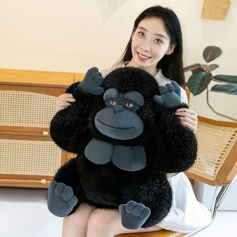 Mới Màu Đen Gorilla Sang Trọng Đồ Chơi Vui Nhộn 50cm Chimpanzee Sang Trọng Búp Bê Dễ Thương King Kong Đồ Chơi Nhồi Bông Gối Trang Trí Phòng Ngủ Nhà Mềm Mại Cho Bé Làm Mềm Búp Bê Trẻ Em Quà Tặng Sinh Nhật Quà Tặng Giáng Sinh COD