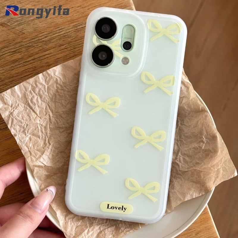 Ốp Điện Thoại Sương Mù Nơ Cho Xiaomi 15 15S 14 13 12 Mi 11 10S Pro Ultra Lite 9T 8 6 Mix 4 2S Civiv 5 4 Pro 3 2 1 1S Ốp Lưng Mờ Hoạt Hình Dễ Thương Mờ Chống Sốc Vỏ mềm