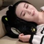 QEARY Calico Cat Đồ chơi sang trọng, Bông PP có túi cầm tay Gối sang trọng, Đồ chơi sang trọng thoải mái Smile Funny Kawaii Black Cat Sang trọng Búp bê sinh nhật Giáng sinh