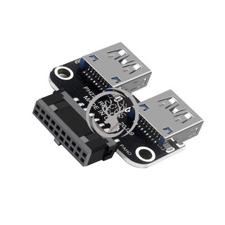 20Pin sang Dual USB3.0 Adapter Connverter Bo mạch chủ để bàn 19 Pin / 20P Header sang 2 cổng USB một đầu nối nữ, PH22