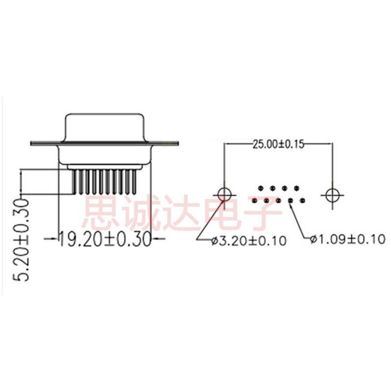 DP9 Nữ Đầu Nam Lỗ Đầu In-Line Tấm Loại DB9 Xanh Không Có / Có Khóa Có Đinh Tán Harpoon Vít