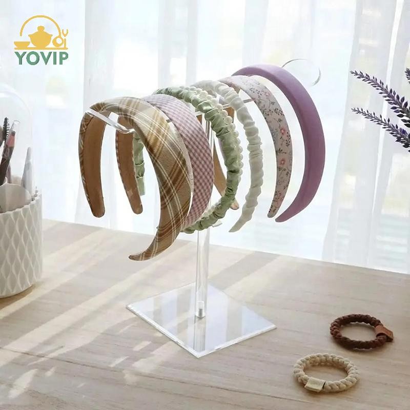 YOVIP Rõ Ràng Giá Đỡ Acrylic Có Thể Tháo Rời Vòng Cổ Vòng Tay Màn Hình Đứng Phụ Kiện Tóc Thanh Cho Băng Đô Tổ Chức VN