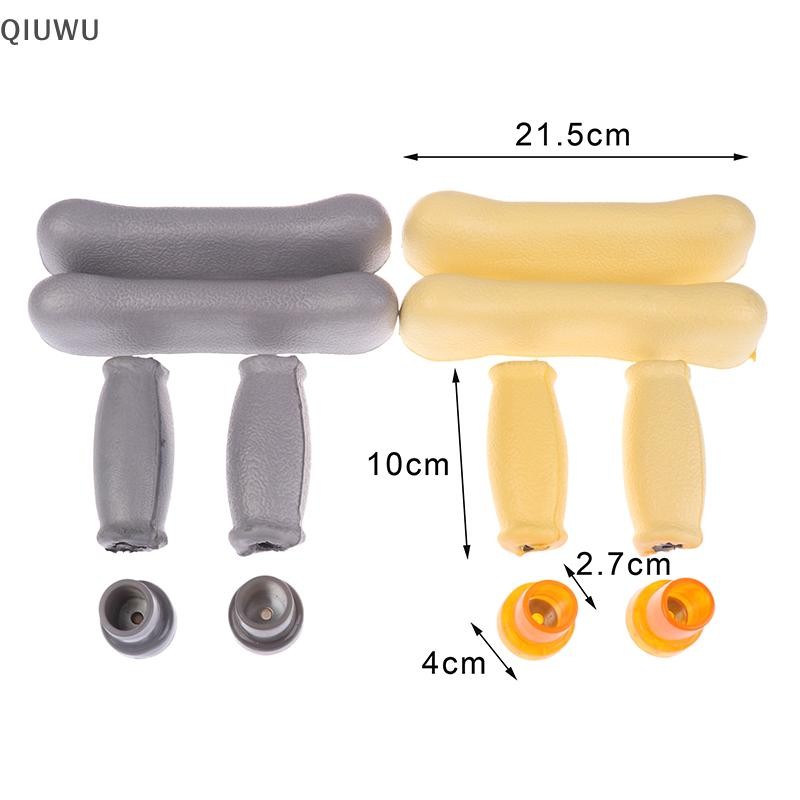 QIUWU 6 Cái / bộ Phụ Kiện Nạng nách Bộ Miếng Lót Thay Thế Cao Su Chống Trơn Trượt Đệm Nách Phụ Kiện Miếng Lót Tay.