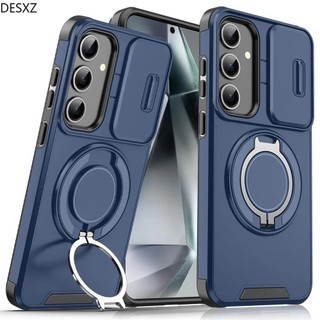 Vỏ Giáp Giá Đỡ Từ Tính Ốp Lưng Điện Thoại Samsung A16 A06 A55 A35 A25 A15 A54 A14 A23 A13 5G Trượt Bảo Vệ Camera Vỏ Chống Sốc