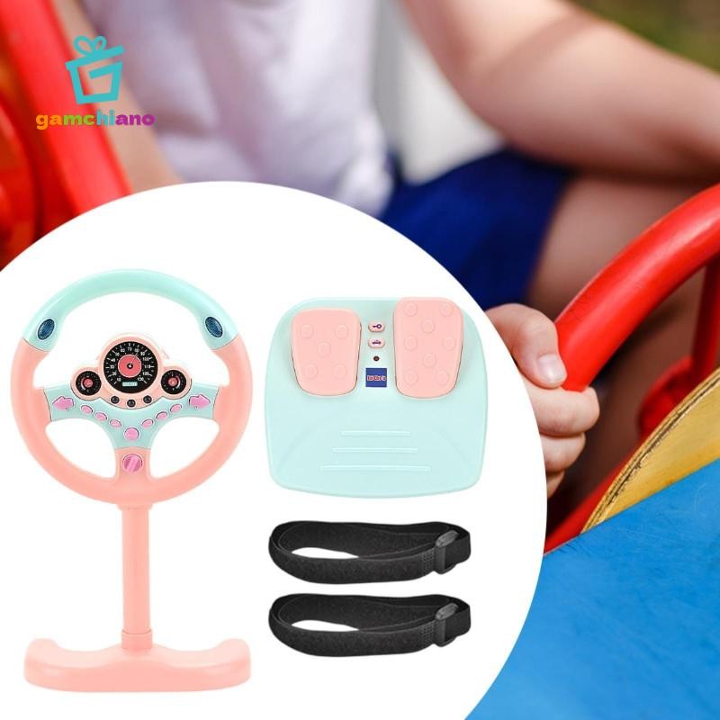 Đồ chơi bánh xe mô phỏng lái xe giáo dục cho trẻ em có tính năng âm nhạc