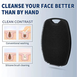 [COD] Bàn Chải Silicone Tắm Không Đau – Dùng Chà Toàn Thân, Tẩy Da Chết Nhẹ Nhàng, Làm Sạch Lỗ Chân Lông