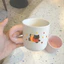 Cốc Sứ Có Quai Kèm Sticker ,Ly Sứ Dày Dặn, Uống Nước, Uống Sữa, Cafe Siu Xinh CSU018