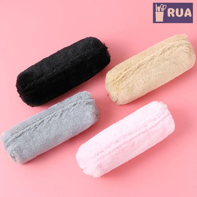 RUA Thời trang dễ thương Dây kéo sang trọng Túi đựng bút chì Trường học Đồ dùng văn phòng phẩm Túi đựng ví Lưu trữ Túi trang điểm dễ thương Hộp bút chì Mới