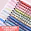 GREAT 4 Màu / bộ Bút Huỳnh Quang, Bảo Vệ Mắt Graffiti Dụng Cụ Highlighter Set, Sáng Tạo Hai Đầu Văn Phòng Phẩm Đánh Dấu Điểm Chìa Khóa Bút Nhật Ký Văn Phòng Trường Học