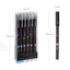TUYỆT VỜI 12 Cái / bộ Bút Gel Xóa Được, 12 Chòm Sao 0.5mm Bút Gel Mịn Điểm Mịn, Bút Bi Màu Xanh & Đen Di Động Có Thể Đổ Lại Đồ Dùng Học Tập