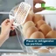 CHEESELY 6 Bộ chia tủ đông, Bộ ngăn kéo lưu trữ tủ lạnh có thể điều chỉnh tiết kiệm không gian, Bộ chia tủ lạnh kẹp nhựa đa chức năng tại nhà