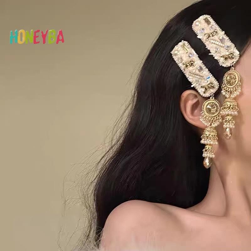 < Honeyba > Dép Thanh Lịch Cho Nữ Bé Gái Hợp Kim Đa Năng Dài Dép Phụ Kiện Tóc Thời Trang Đơn Giản Vỡ Quà Tặng