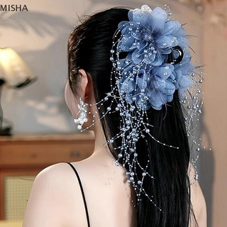 Misa Thời Trang Đa Năng Hoa Sequin sel Kẹp Dành Cho Nữ Cô Gái Retro Vuốt Tóc Hoa Thanh Lịch Phụ Kiện Tóc Quà Tặng