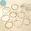 Vòng tay nữ phong cách Hàn Quốc với hạt zircon và đá ngọc trai, màu sắc đa dạng, hình tượng trái tim và ngôi sao - Quà tặng hoàn hảo