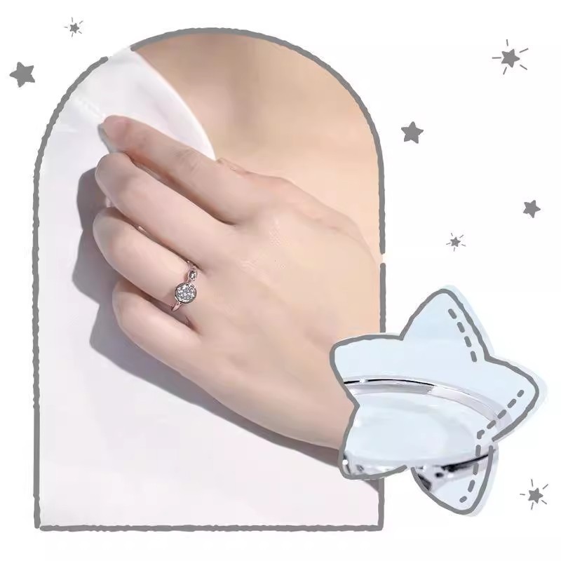 Cinmamoroll Moissanite Series Chó Lớn Hạnh Phúc Cà Phê Đơn Nhẫn Kim Cương Thời Trang Cao Cấp Phụ Kiện Tay