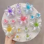 NKSFX 3 Cái / bộ Kẹp Vuốt Tóc Hoa, Kẹp Đuôi Ngựa Màu Acrylic, Phụ Kiện Tóc Plumeria Tóc Barrettes Nữ Cô Gái