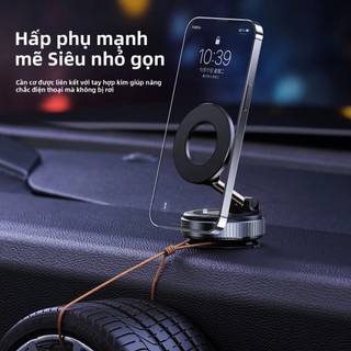 Giá đỡ nam châm ô tô phiên bản nâng cấp 2025 - Chất liệu ABS bền bỉ với màn hình hợp kim xoay ngang dọc tự do tiện lợi
