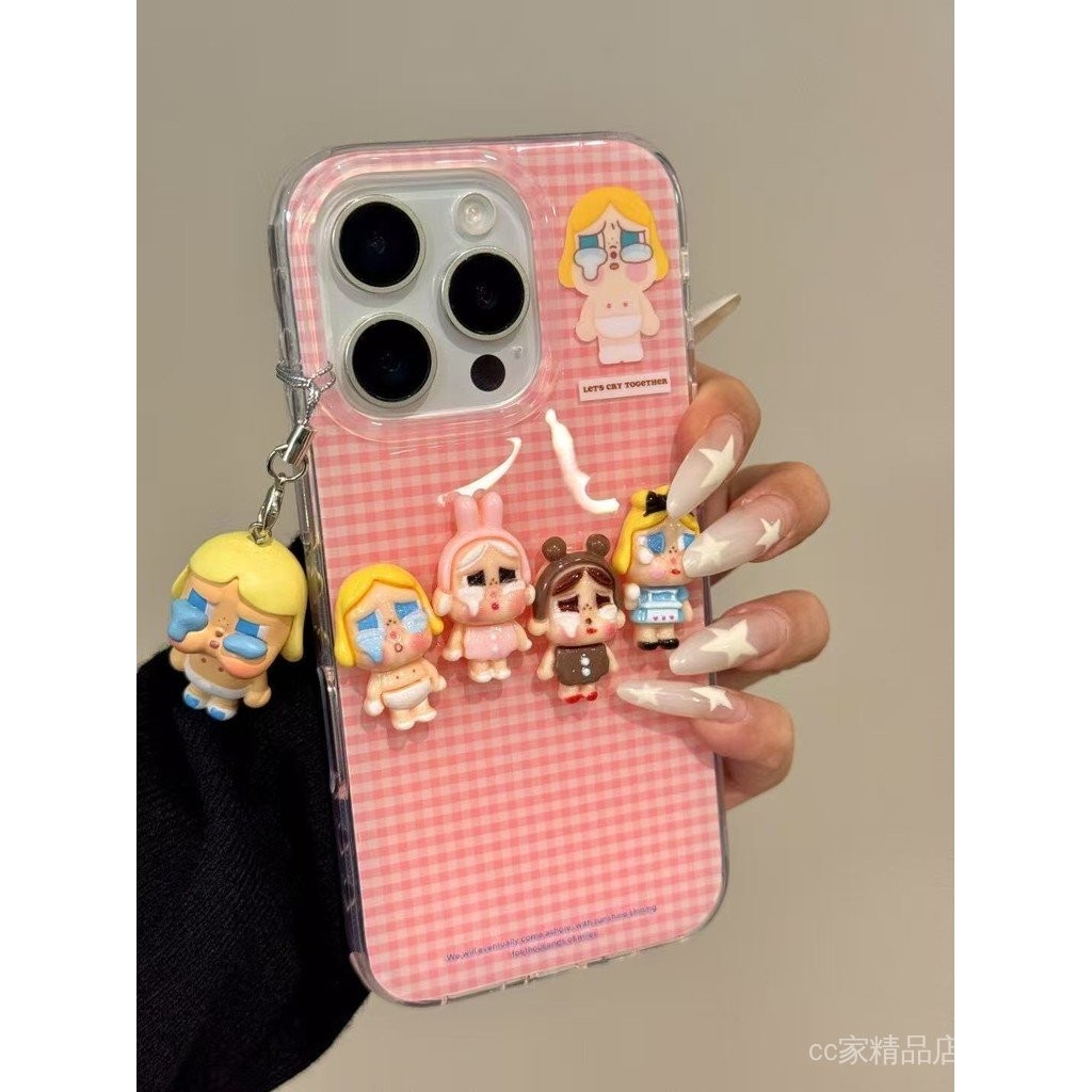 Hoạt Hình Hoạt Hình Ba Chiều Khóc Cho Bé Cảnh Sát Thích Hợp Cho iPhone1415promax Ốp Điện Thoại 16 Phong Cách Mới 13 Bao Gồm Tất Cả 12