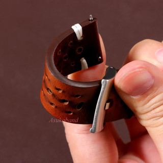 Dây đeo đồng hồ bằng da bò Geunine bọc dầu 20mm 22mm Dây đeo đồng hồ da thật cổ điển dành cho nam nữ Cổ điển Retro Phát hành nhanh Dây đeo đồng hồ Vòng tay Porous Đen Nâu