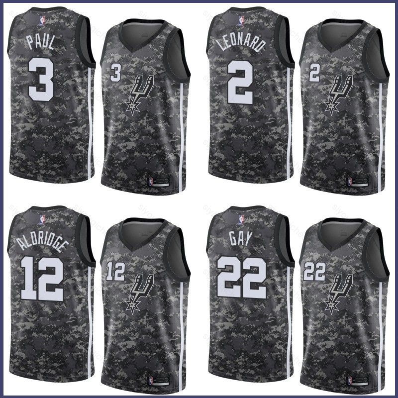 SY3 Áo Jersey Bóng Rổ San Antonio Spurs - Paul George & DeMar DeRozan - Phiên Bản Thành Phố và Cổ Điển