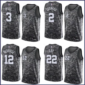 SY3 Áo Jersey Bóng Rổ San Antonio Spurs - Paul George & DeMar DeRozan - Phiên Bản Thành Phố và Cổ Điển