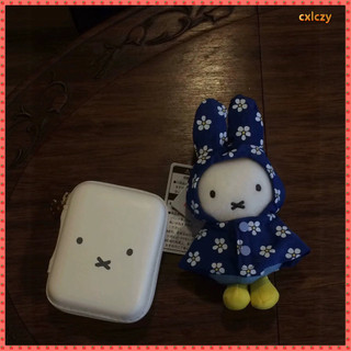 Mify Miffy Rabbit Limited Áo mưa siêu dễ thương Miffy 15cm Đồ chơi sang trọng Búp bê quyến rũ nhỏ Gửi quà tặng sinh nhật ❈